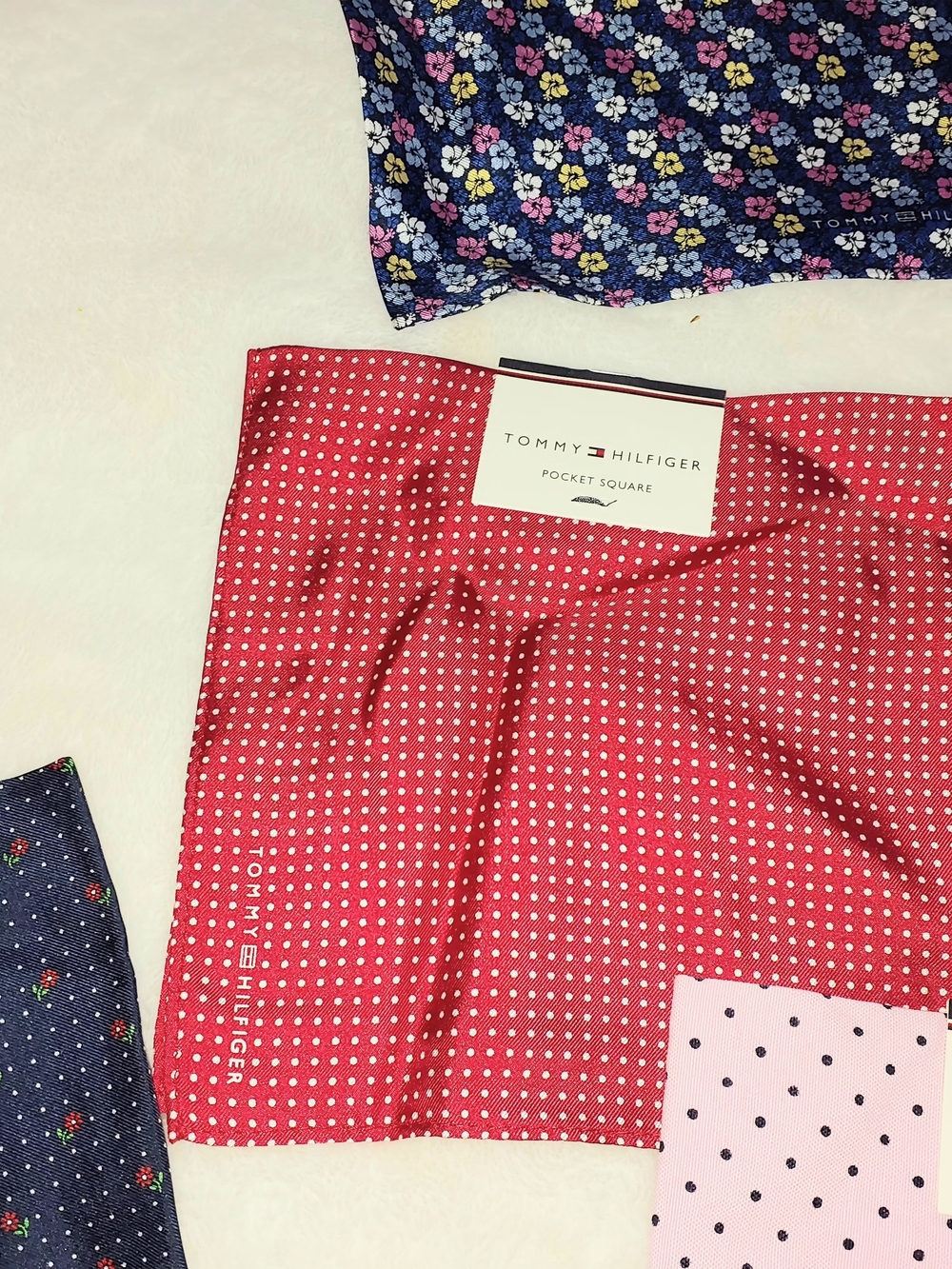 Tommy Hilfiger & Craft Room Pocket Squares - 10 Patterned & Solid - Picture 8 of 12